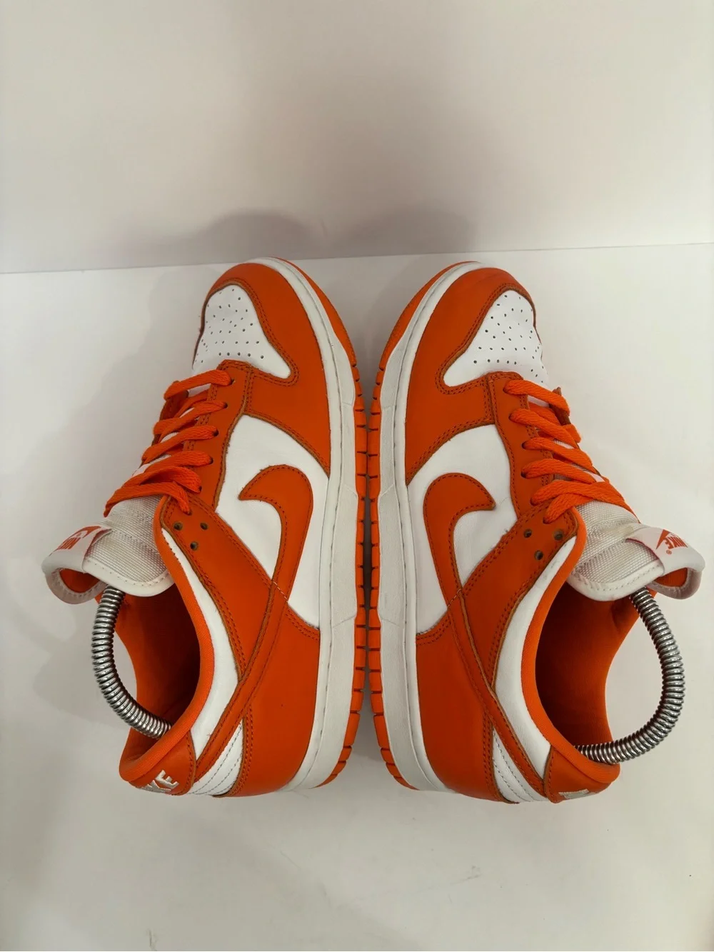 Nike Men’s Low-Top Sneakers in Orange and White